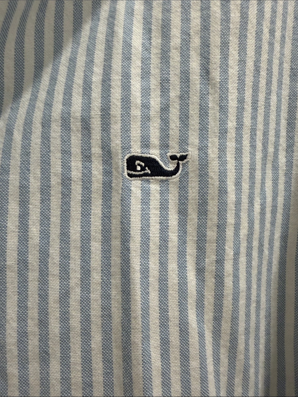 Vineyard Vines Light Blue and White Striped Button-Down Shirt - Picture 4 of 6
